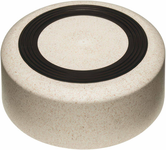Loving Pets - Dolce Bamboo - Eco-Friendly Pet Bowls & Dishes for Dog, Cats, Puppy Food and Water Dish -Sustainable and Dishwasher Safe, Made with Real Bamboo (Small, Oat-Beige)