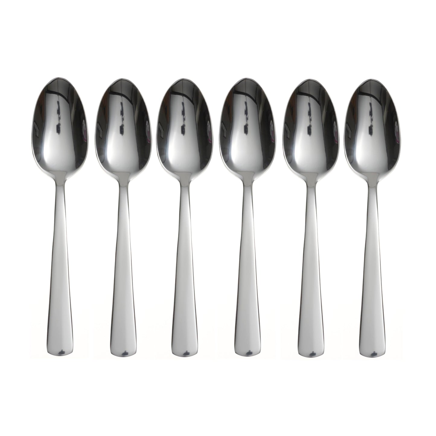 Oneida Aptitude Soup Spoons Silverware Set for 6, Flatware | 18/0 stainless steel, mirror finish | 6.7 inch length | dishwasher safe, cutlery set, utensil set, gift