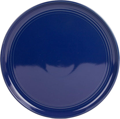 Double Line 8.25" Salad Plate, Set of 6, Cobalt Blue