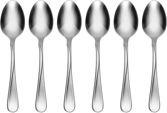 Oneida Flight Teaspoons Silverware Set for 6, Flatware | mirror finish, dishwasher safe | cutlery set for kitchen and dining, utensil set, kitchen gifts for women, heavy duty