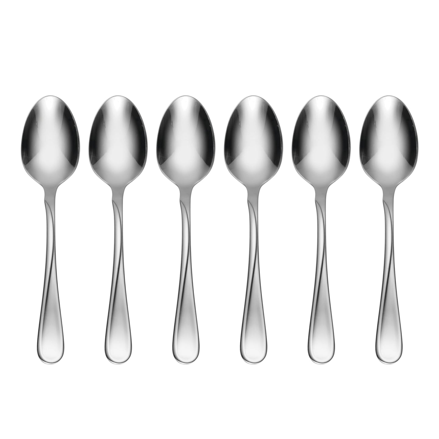Oneida Flight Teaspoons Silverware Set for 6, Flatware | mirror finish, dishwasher safe | cutlery set for kitchen and dining, utensil set, kitchen gifts for women, heavy duty