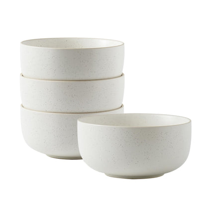 S&Q'S CERAMICS Cereal Bowls - 36 Ounce, Japanese Noodle Bowl Set, Ceramic Bowls for Kitchen, Breakfast, Oatmeal, Microwave and Dishwasher Safe, [Set of 4], Dark Blue