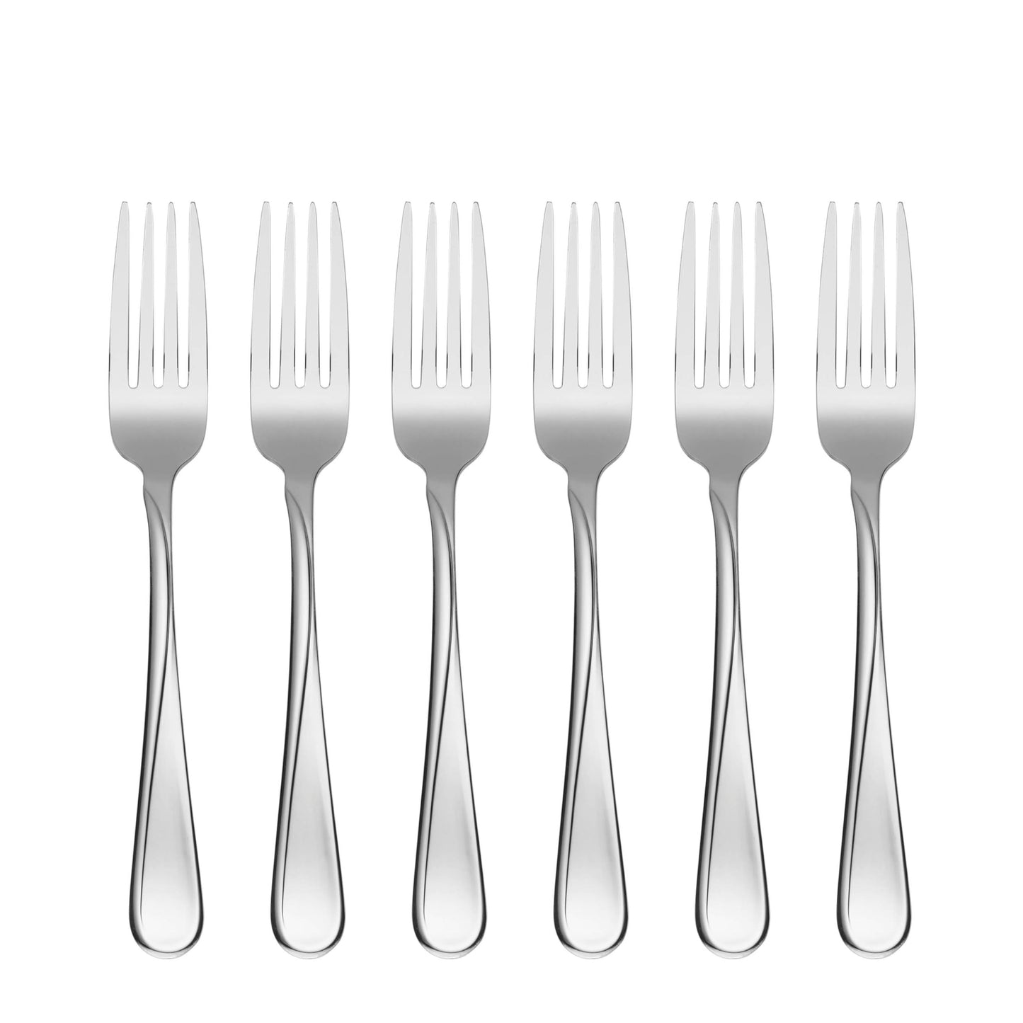 Oneida Flight Teaspoons Silverware Set for 6, Flatware | mirror finish, dishwasher safe | cutlery set for kitchen and dining, utensil set, kitchen gifts for women, heavy duty