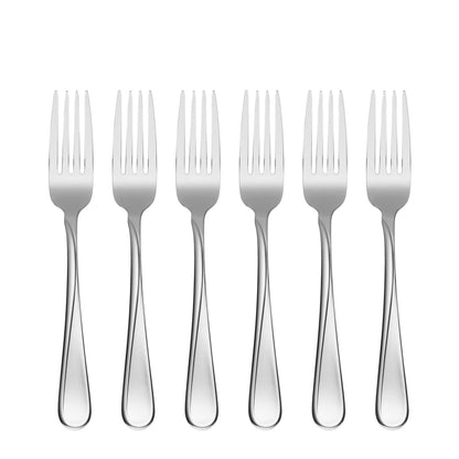 Oneida Flight Teaspoons Silverware Set for 6, Flatware | mirror finish, dishwasher safe | cutlery set for kitchen and dining, utensil set, kitchen gifts for women, heavy duty
