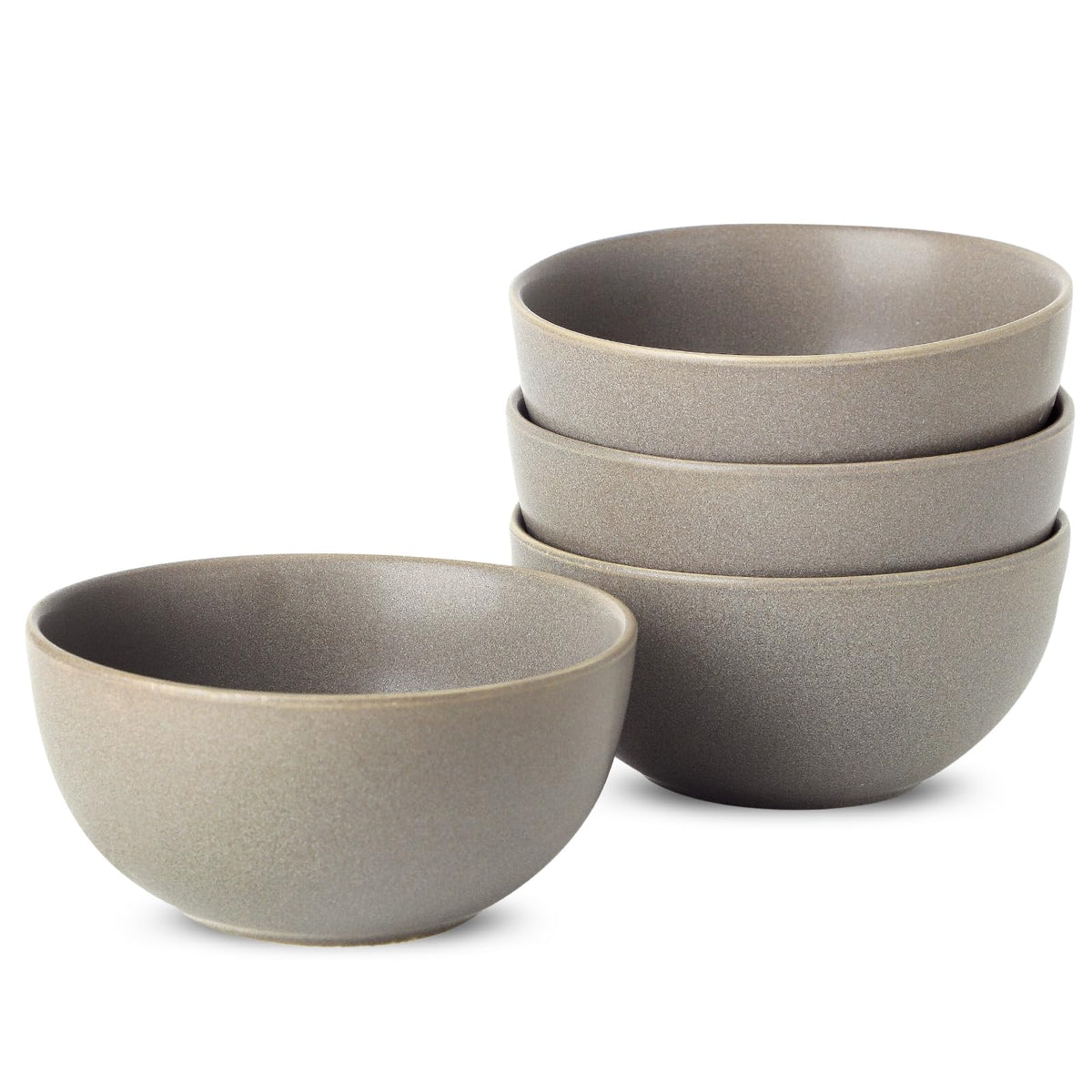 Cereal Bowls, 24 oz Soup Bowls Set of 4, Ceramic Bowls Set for Salad, Fruit, Breakfast, Dessert, Stoneware Bowls for Kitchen, Dishwasher & Microwave Safe, Matte Black