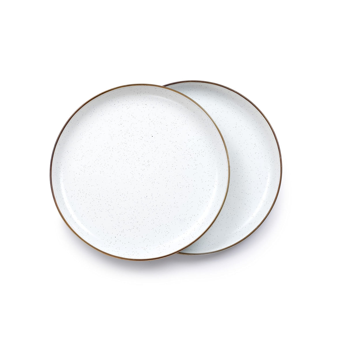 Barebones 8 Inch Salad Plate - Set of 2 Salad Plates - Enamelware Plates - Durable Kitchen or Camping Plate - Eggshell