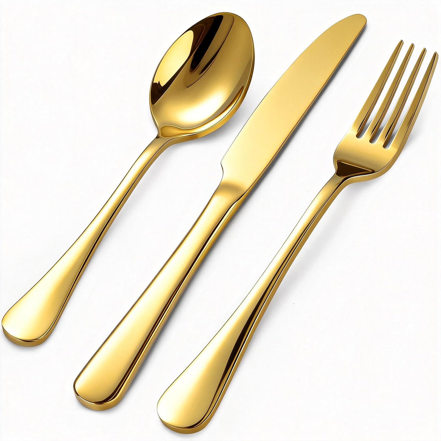 60 Piece Bulk Silverware Set for 20, Stainless Steel Heavy Forks Spoons and Knives Set, Mirror Finish Flatware Dishwasher Safe for Family Picnics Daily Gatherings