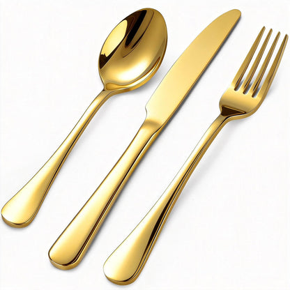 60 Piece Bulk Silverware Set for 20, Stainless Steel Heavy Forks Spoons and Knives Set, Mirror Finish Flatware Dishwasher Safe for Family Picnics Daily Gatherings