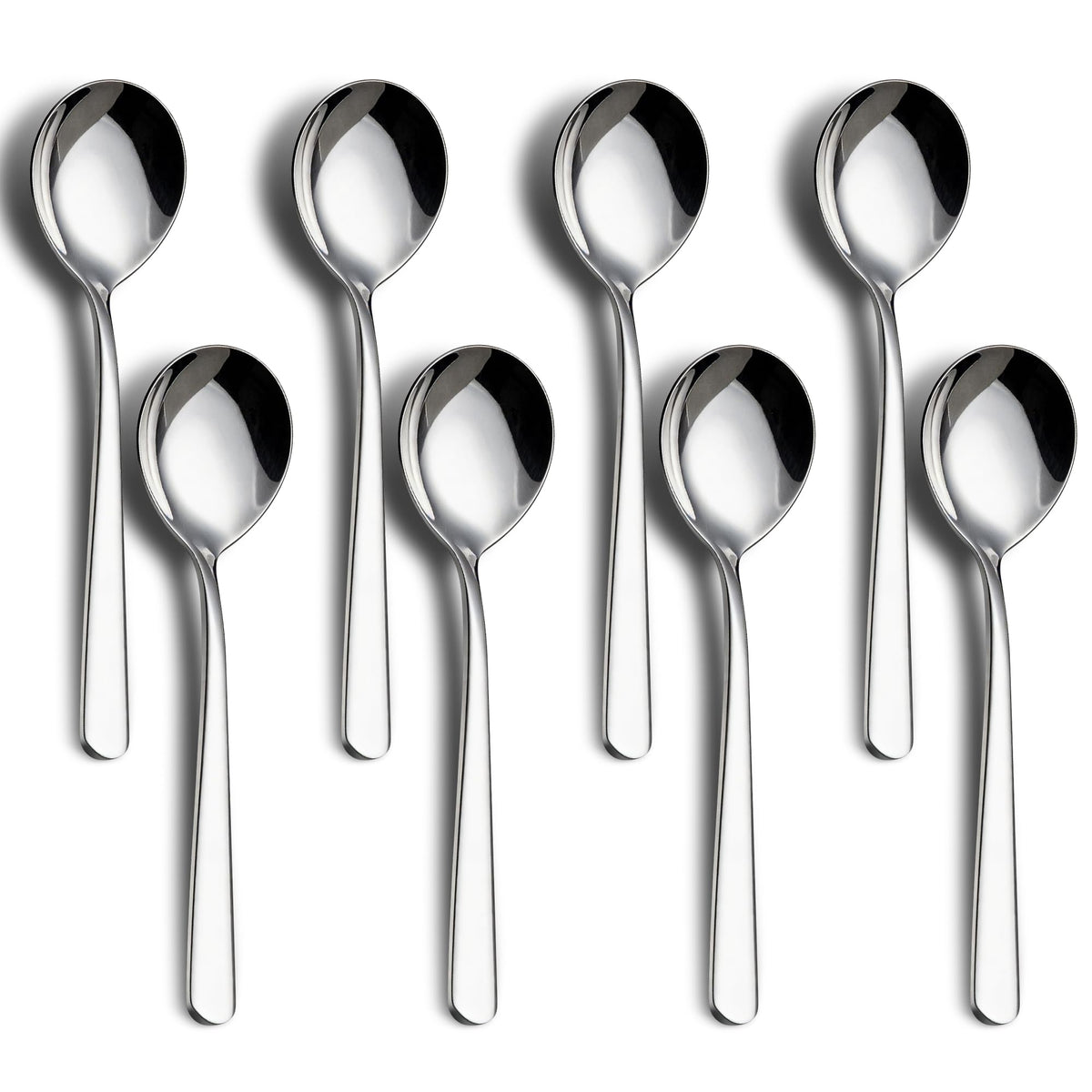 18/8 Soup Spoons 304 Stainless Steel 4-Piece Sppons Set