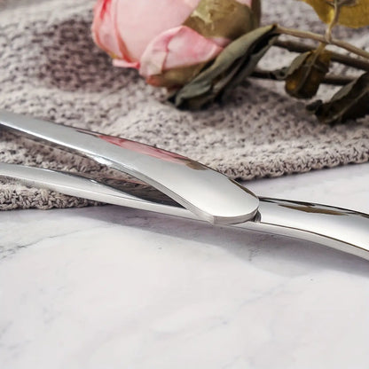 3Pcs Stainless Steel Soup Spoon Set Premium Aesthetic Tableware Silverware for SpoonTok Dessert Cake Wedding Christmas Family Dinner, Suitable for outdoor use