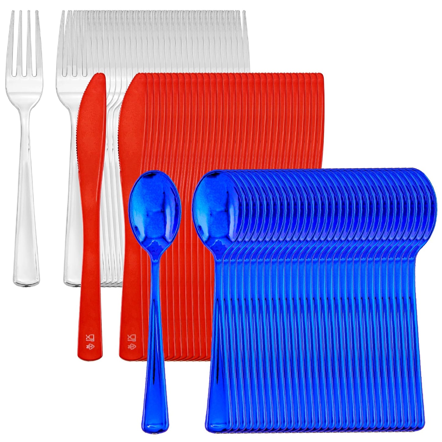 NOCCUR 40-Piece Stainless Steel Silverware Set for 8 - Utensils Set Include Knives Spoons and Forks - Mirror Polished for Home&Party