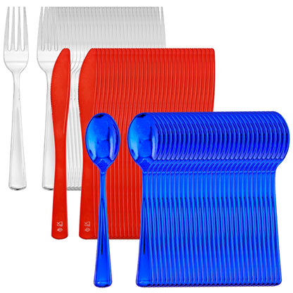 NOCCUR 40-Piece Stainless Steel Silverware Set for 8 - Utensils Set Include Knives Spoons and Forks - Mirror Polished for Home&Party