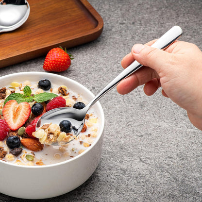 18/8 Soup Spoons 304 Stainless Steel 4-Piece Sppons Set
