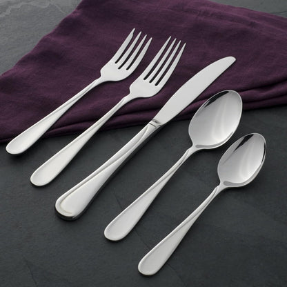 Oneida Flight Teaspoons Silverware Set for 6, Flatware | mirror finish, dishwasher safe | cutlery set for kitchen and dining, utensil set, kitchen gifts for women, heavy duty