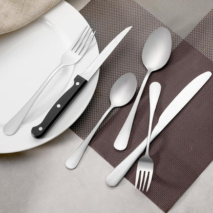 12 Pcs Teaspoons Set, Food-Grade Stainless Steel Spoons Silverware, Cutlery Tea Spoons, Durable Dessert Spoons, Metal Spoon for Home, Kitchen or Restaurant, Mirror Polished, Dishwasher Safe 6.7 Inch