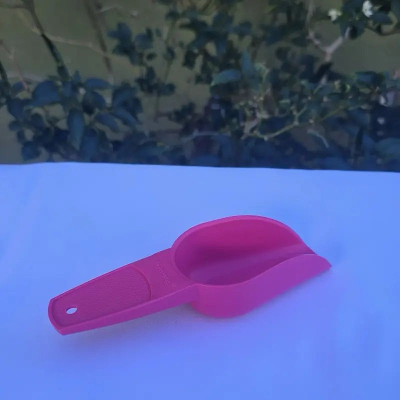 Vintage-Style Spoon in Yellow Pink Red & Transparent 5 1/4 Inches for Serving Seeds Nuts Flour Kitchen Essential