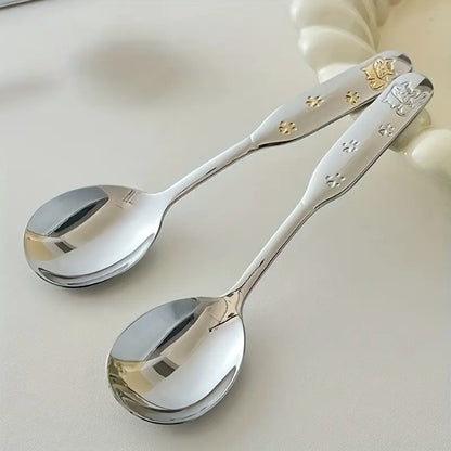 1Pcs/2Pcs Camping Gear, Glamping Essentials, EDC Backpack Tableware, Hiking Cutlery, RV Travel Utensils, Backpacking Spoon, Beach Picnic, Outdoor Survival, Road trip，Reusable Cutlery, Stainless Steel Flatware, P0ortable Tableware, Heavy-Duty Dinner Spoon