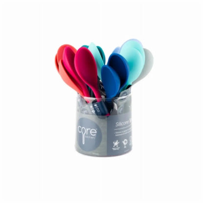 Core Home 111664 CDU Silicone Spoon, Food-Safe Kitchen Cookware Cutlery Tableware Essential Tool, Non-Stick, Will Not Scratch Surfaces for Cooking Preparation