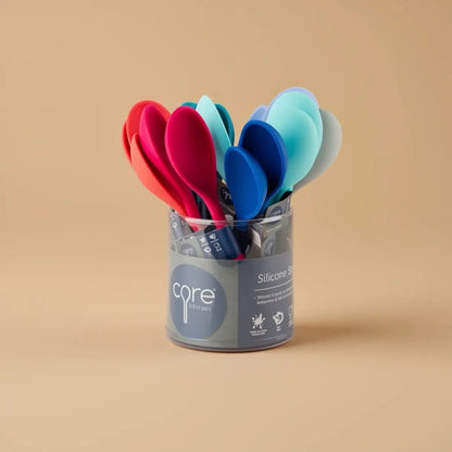 Core Home 111664 CDU Silicone Spoon, Food-Safe Kitchen Cookware Cutlery Tableware Essential Tool, Non-Stick, Will Not Scratch Surfaces for Cooking Preparation